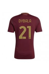 AS Roma Paulo Dybala #21 Fotballdrakt Hjemme Klær 2024-25 Korte ermer